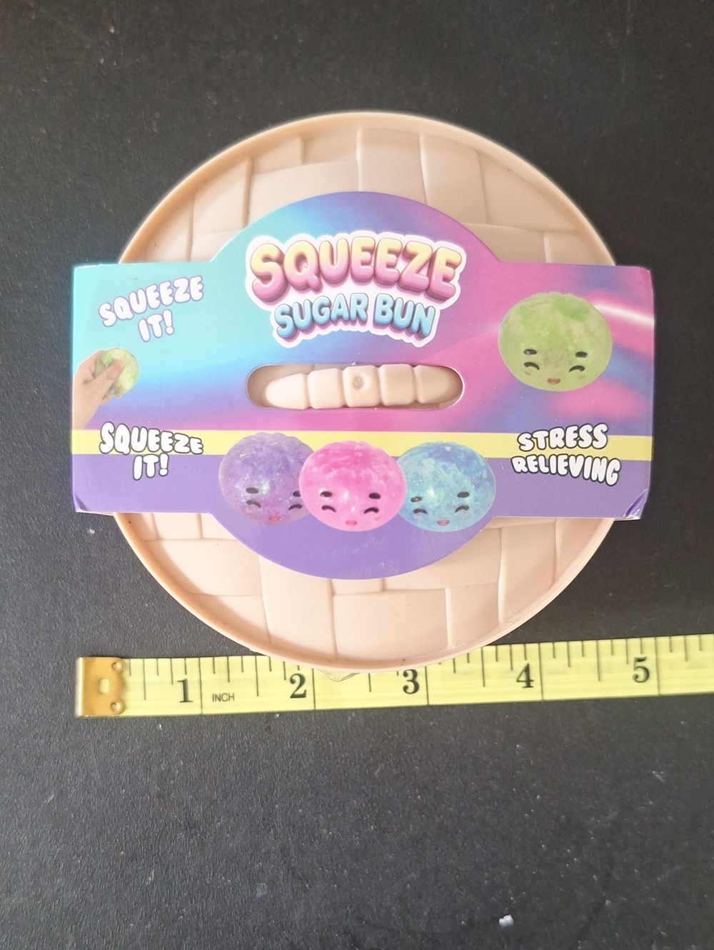 b.o.c. Stress Relieving Squishy Toy - Purple Teal Pink